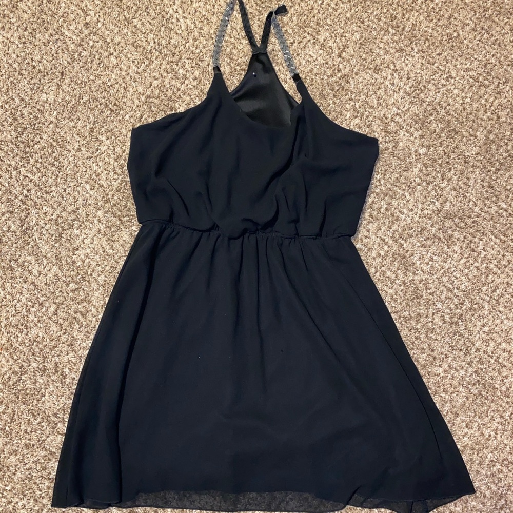 Mini black dress